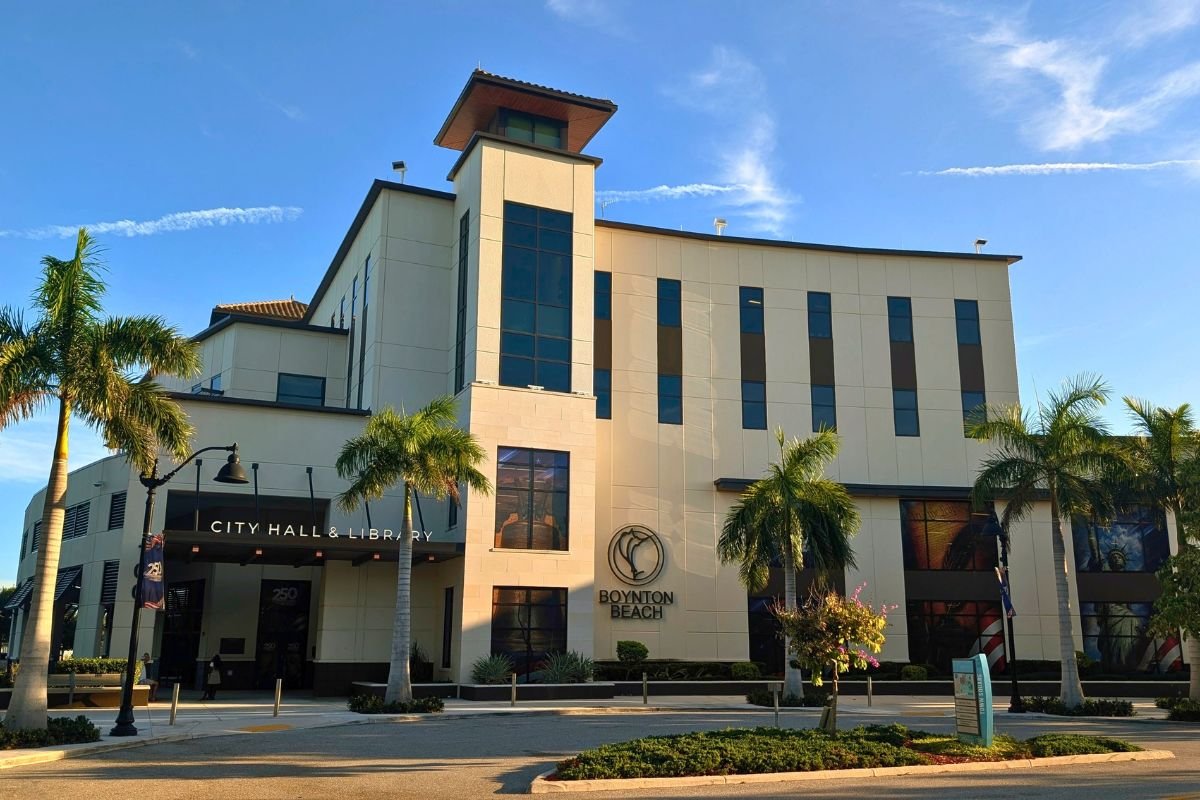 Boynton Beach City Hall and Library.