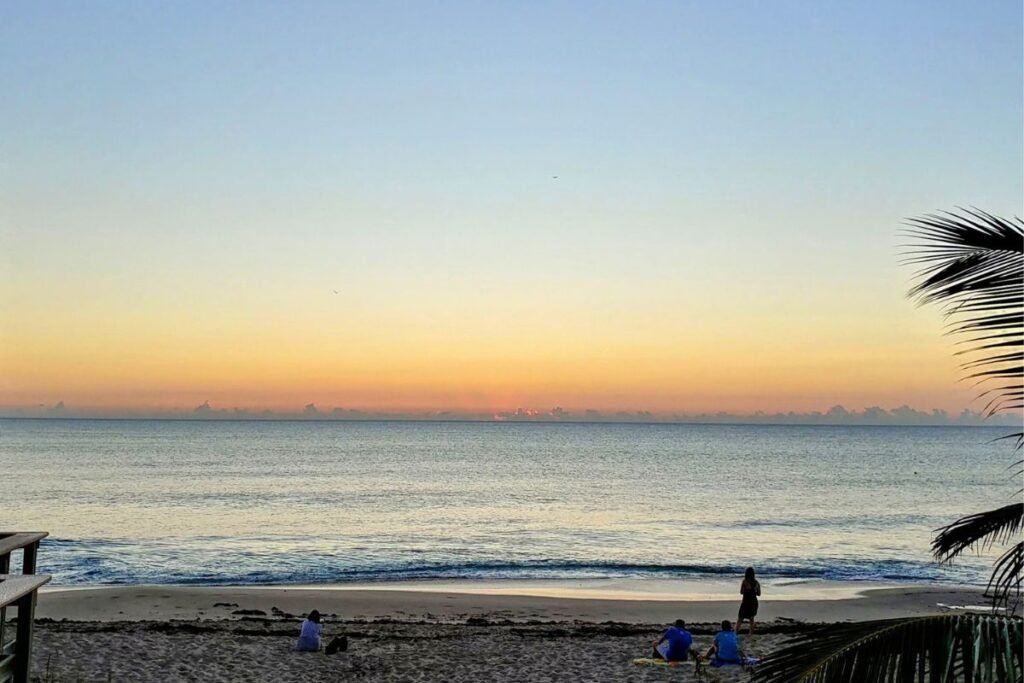 A view of the beach at Gulfstream Park in Boynton Beach, Florida.