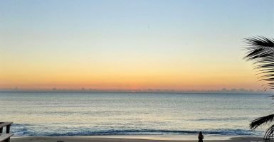 A view of the beach at Gulfstream Park in Boynton Beach, Florida.